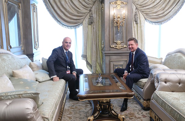 Gazprom and Eni discuss potential southern route for Russian gas supplies to Europe