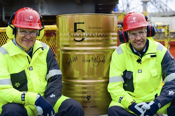 Statfjord passing historic 5 billion barrels